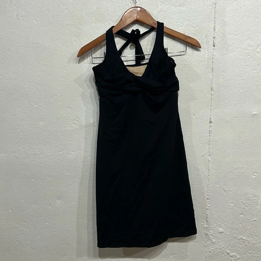 Athleta Halter Twist Front Swim Dress